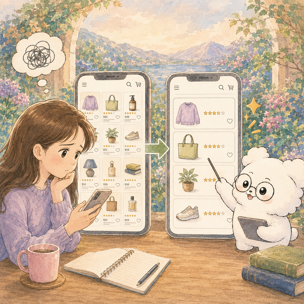 모바일 UIUX - 상품목록 UX 디자인