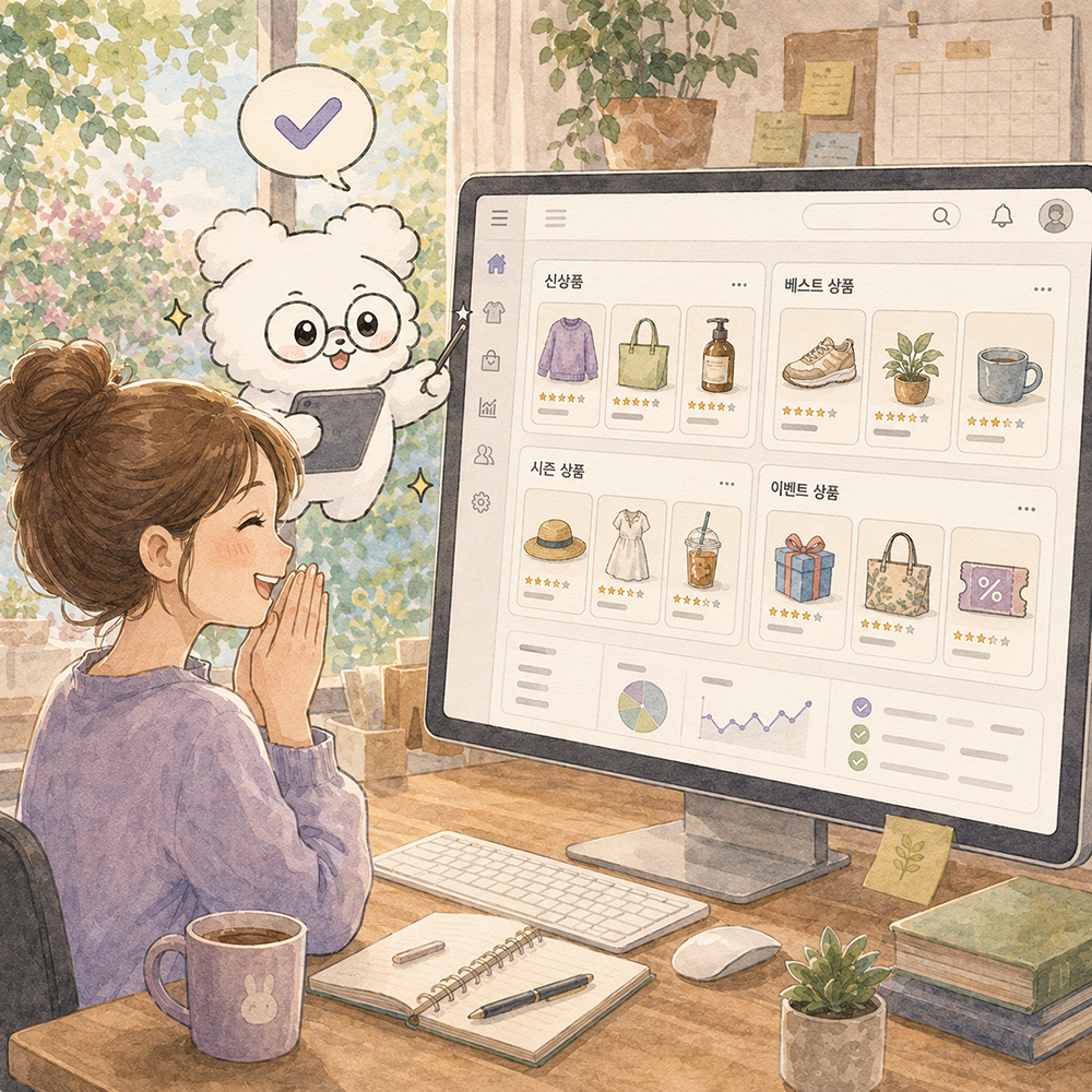 운영자도 편리한 구조 - 상품목록 UX 디자인